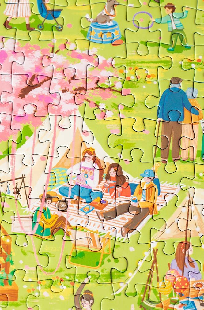 Vinlaa Puzzle-Sakura Park Jigsaw Puzzle 1000pcs
