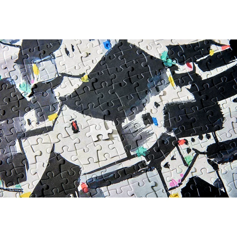 Beside Taihu Lake (2) Wu Guanzhong Painting-Households By Taihu Lake 858 Piece Puzzle-Seren Art