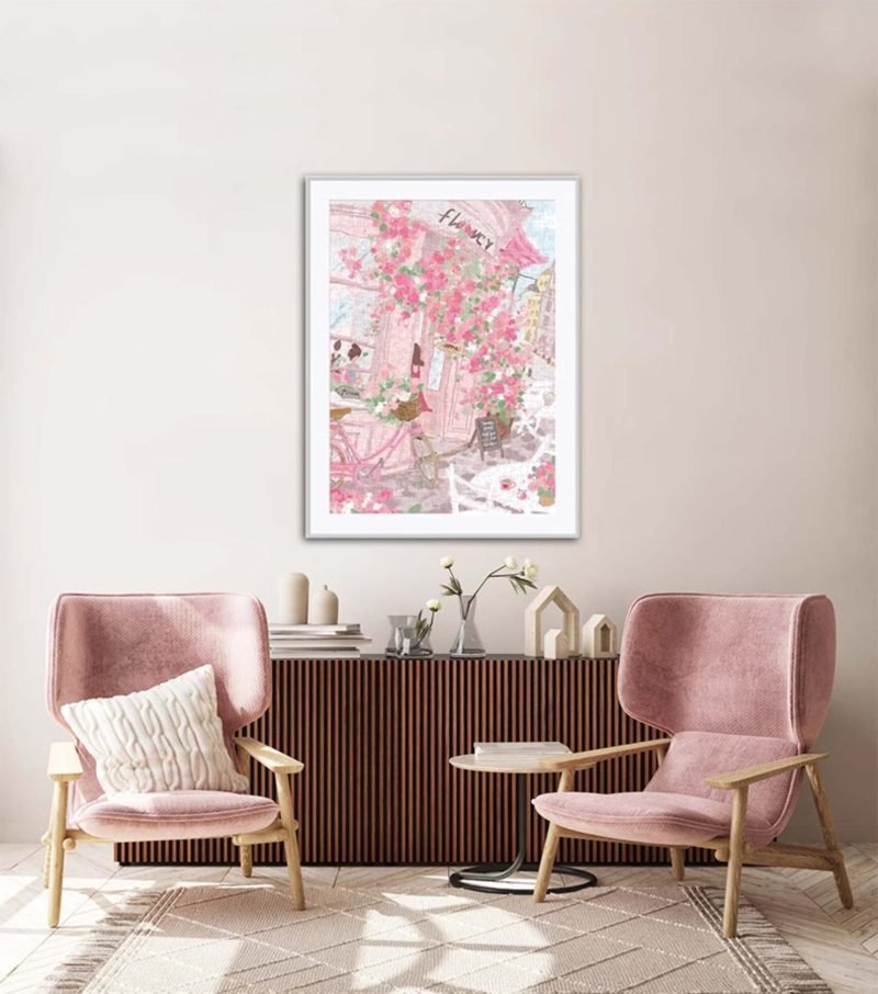 Discontinued-Seren Art-Buy Flowers 500 Piece Puzzle