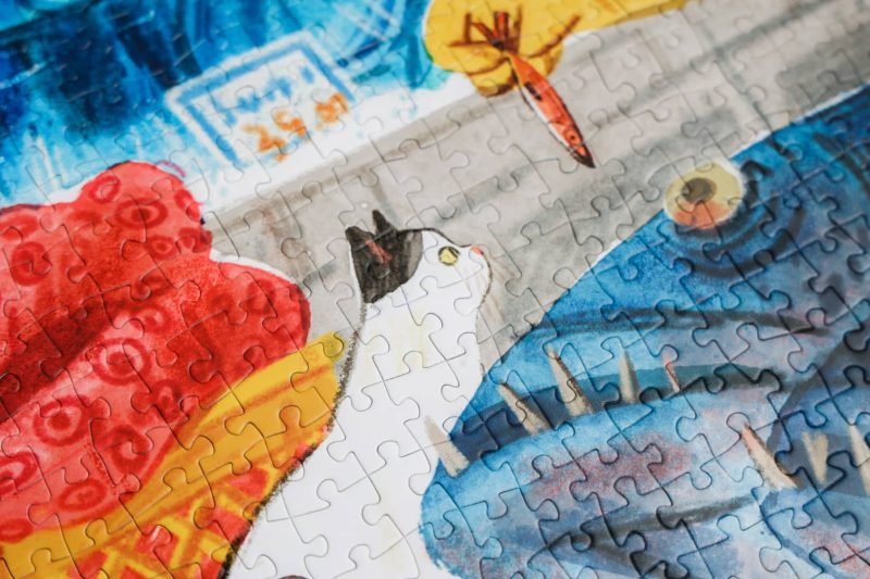 Seren Art-Cat's Lunch 1000 Piece Puzzle