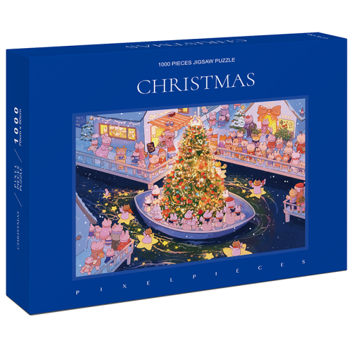 Pixel Pieces-Christmas Night-02 1000 Piece Puzzle