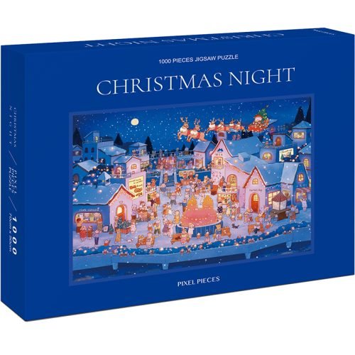 Pixel Pieces-Christmas Night-01 1000 Piece Puzzle