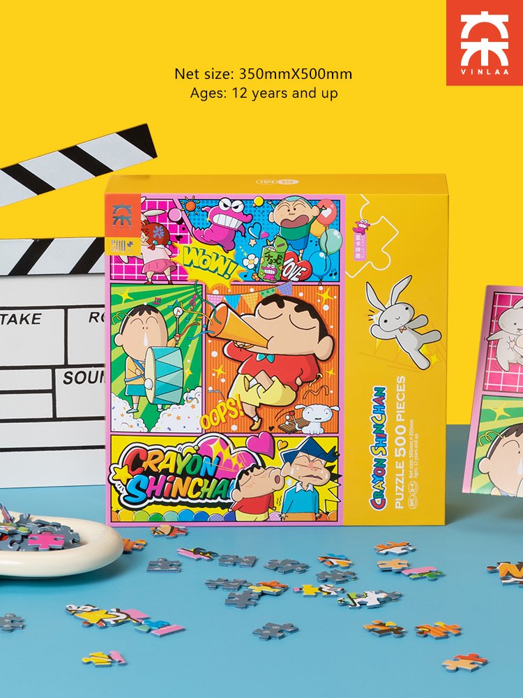 Vinlaa-Crayon Shin-chan 500 Piece Puzzle-Party Time