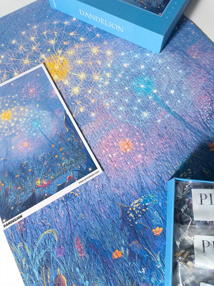 Dandelion Jigsaw Puzzle (1) Pixel Pieces-Dandelion 1000 Piece Puzzle