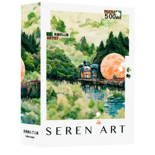 Seren Art-Fallen Moon 500 Piece Puzzle