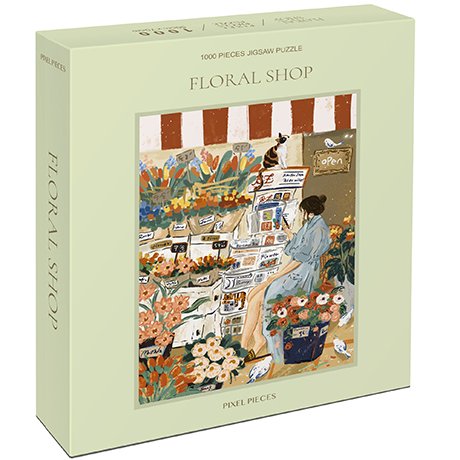 Pixel Pieces-Floral Shop 1000 Piece Puzzle
