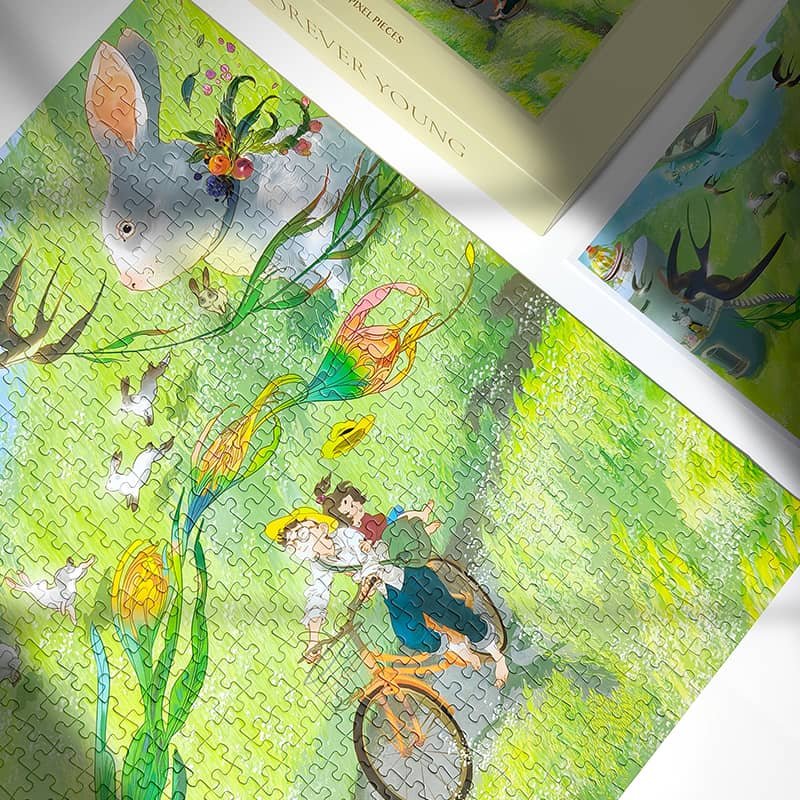 Pixel Pieces-Forever Young 1000 Piece Puzzle