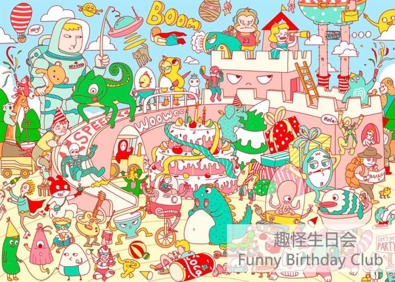 Funny Birthday Club (1) Soulpuzz-Funny Birthday Club Jigsaw Puzzle 1000pcs