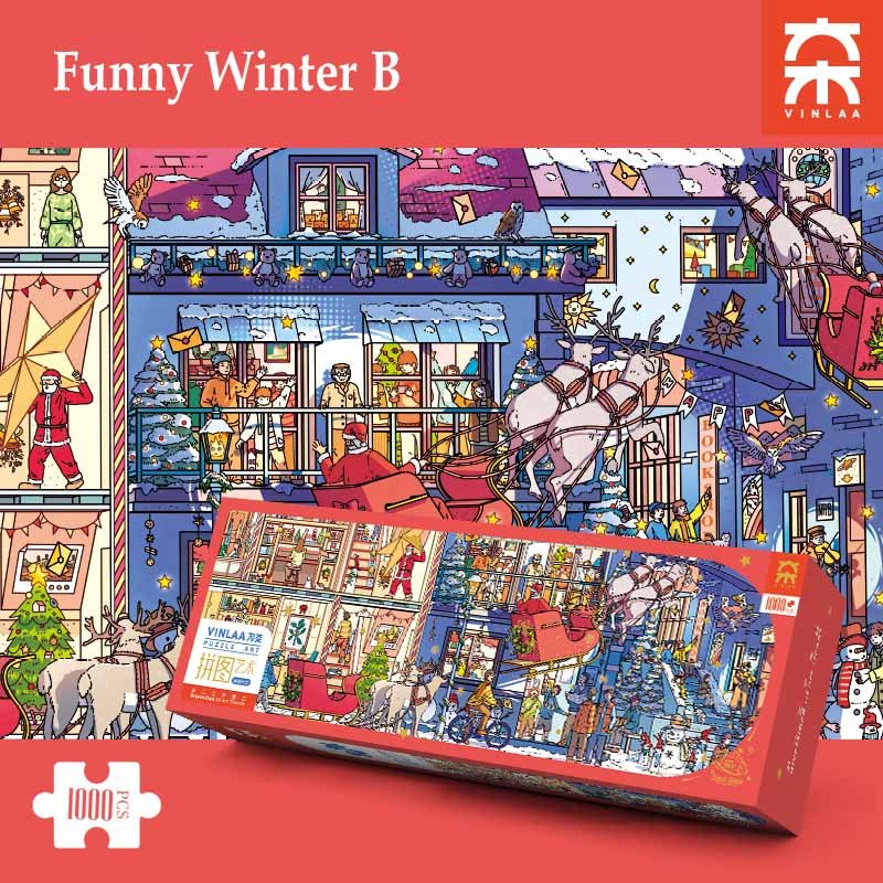 Vinlaa Puzzle-Funny Winter B-1000 Piece Puzzle