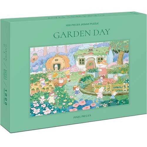 Garden Day Jigsaw Puzzle (2) Pixel Pieces-Garden Day 1000 Piece Puzzle