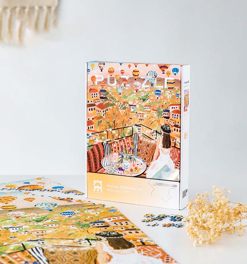 Discontinued-Vinlaa-Hot Air Balloon 1000 Piece Puzzle