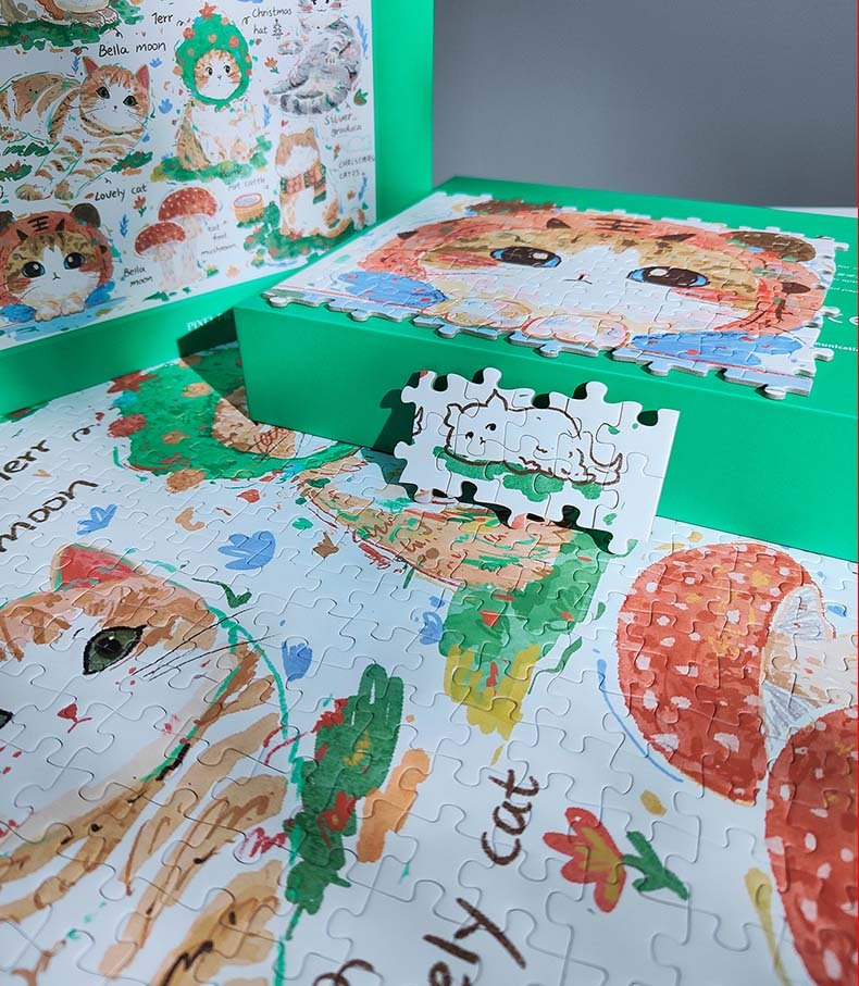 Lovely Cats Jigsaw Puzzle (6) Pixel Pieces-Lovely Cats 1000 Piece Puzzle