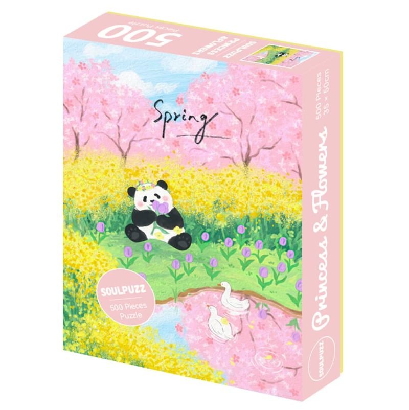 Panda Fubao's Flower (1) Soulpuzz-Panda Fubao's Flower Jigsaw Puzzle 500pcs