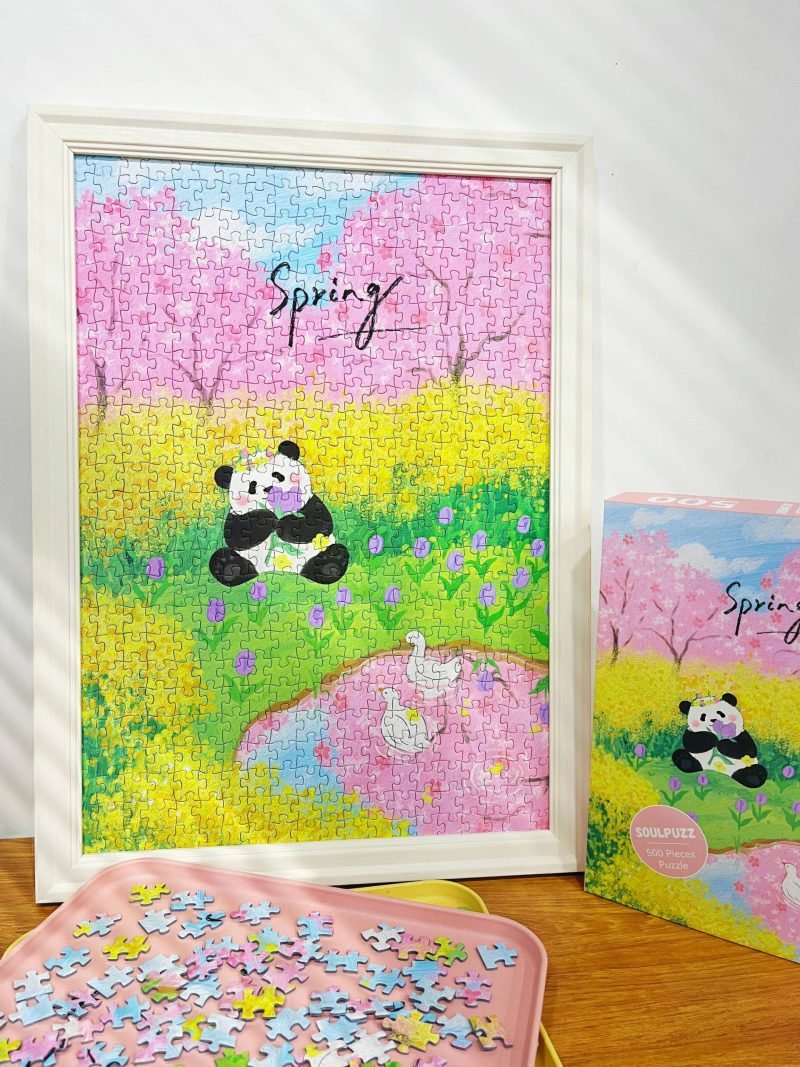 Panda Fubao's Flower (4) Soulpuzz-Panda Fubao's Flower Jigsaw Puzzle 500pcs