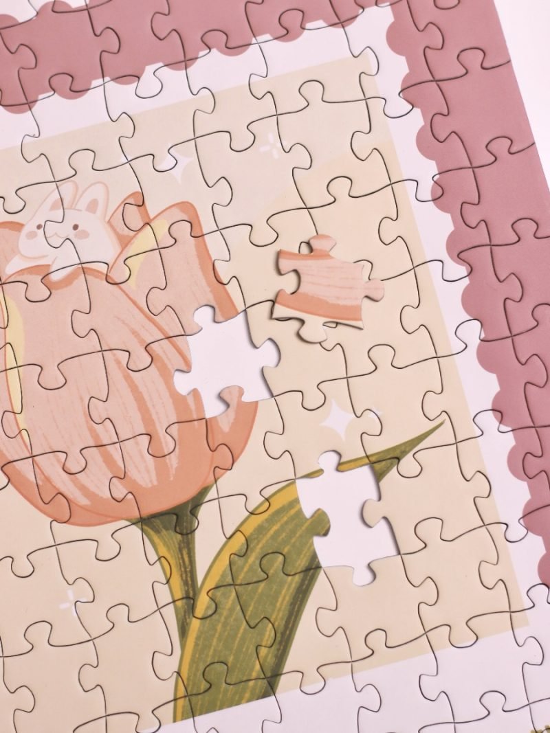 Discontinued-Ber-Rabbit Stamp Jigsaw Puzzle 500pcs