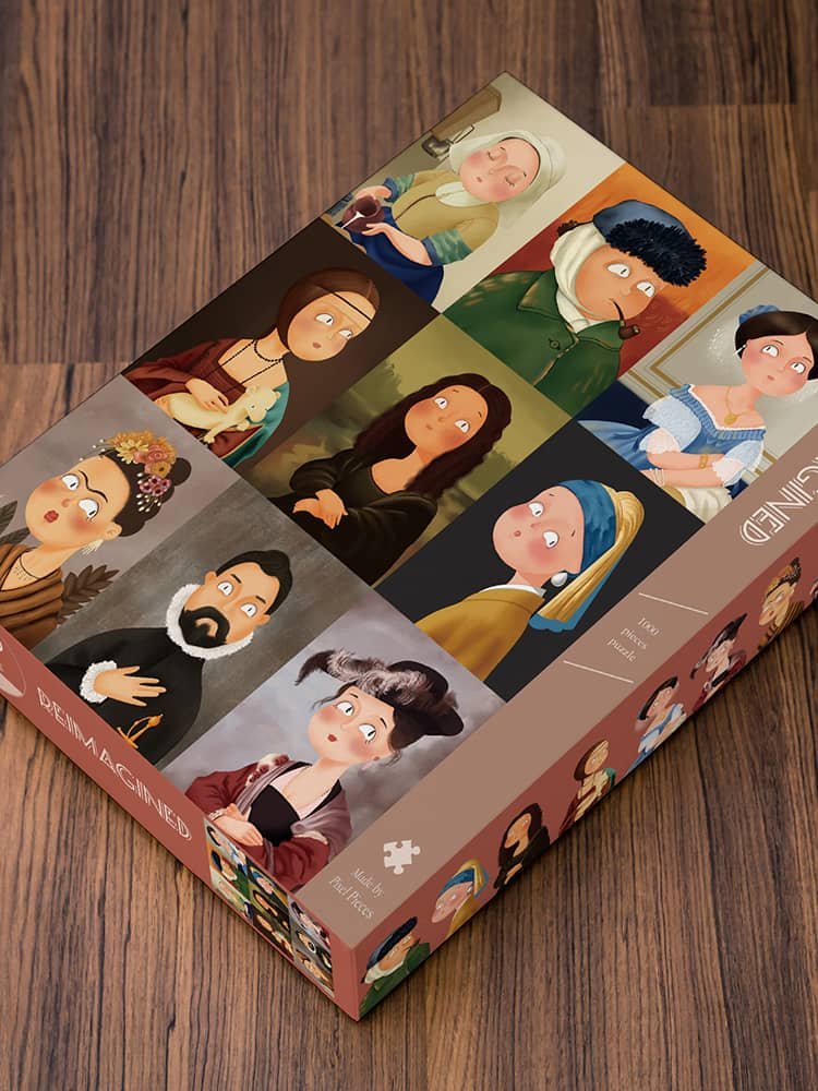 Reimagined Famous People Jigsaw Puzzle (1) Pixel Pieces-Reimagined 1000 Piece Puzzle