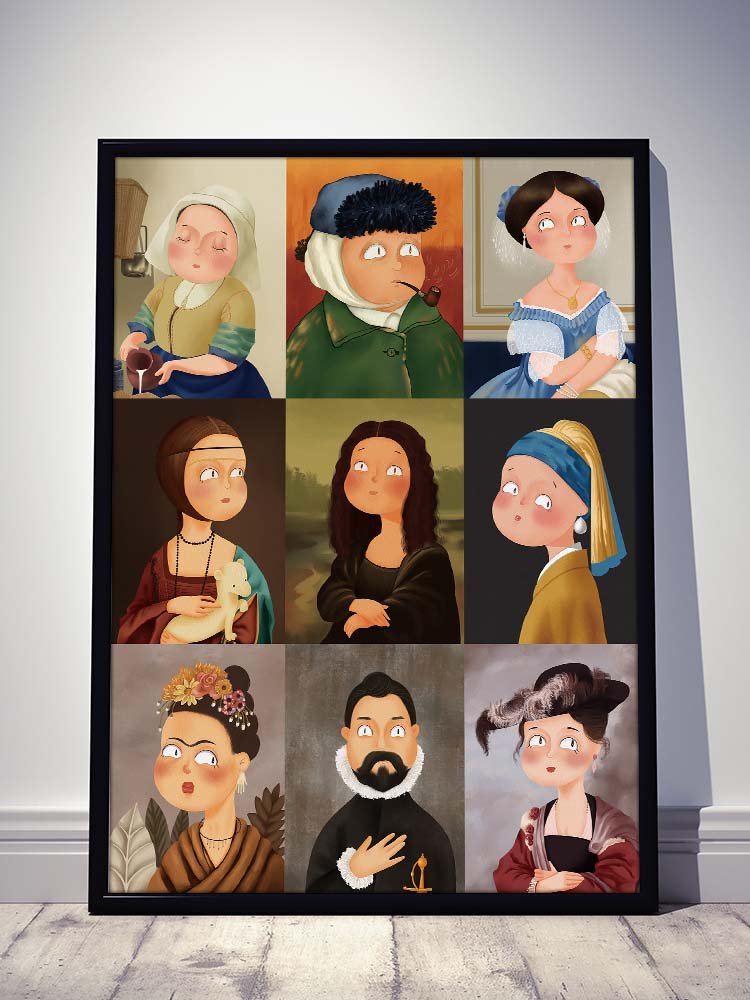 Reimagined Famous People Jigsaw Puzzle (2) Pixel Pieces-Reimagined 1000 Piece Puzzle