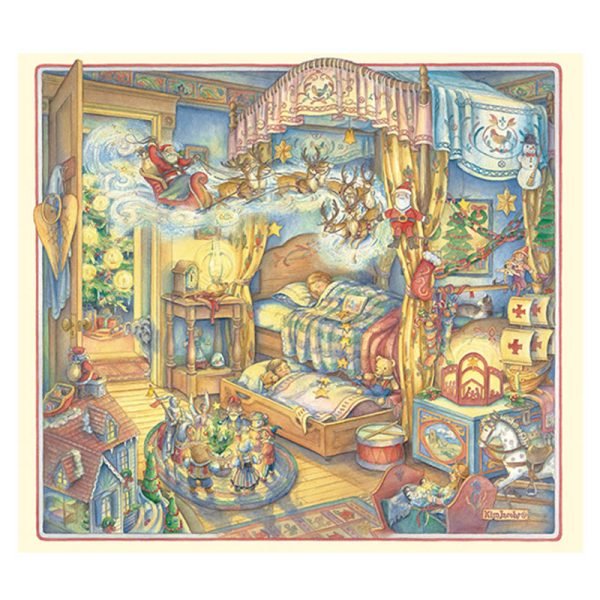 Discontinued-Seren Art-Christmas Dream 858 Piece Puzzle Red Velvet