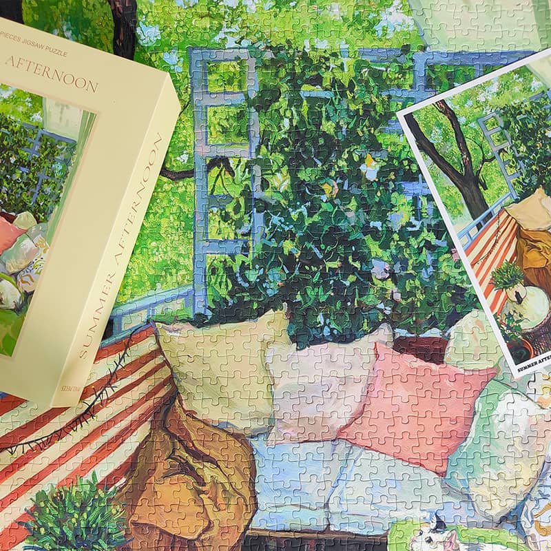 Summer Afternoon 1000 Piece Jigsaw Puzzle-Pixel Pieces