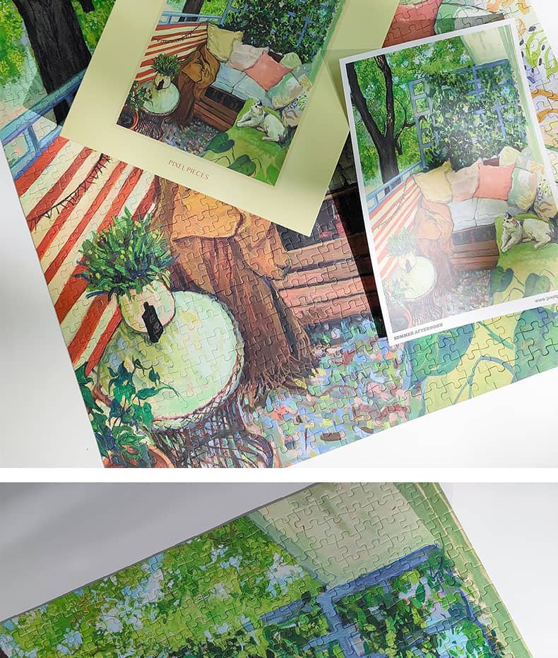 Summer Afternoon 1000 Piece Jigsaw Puzzle-Pixel Pieces