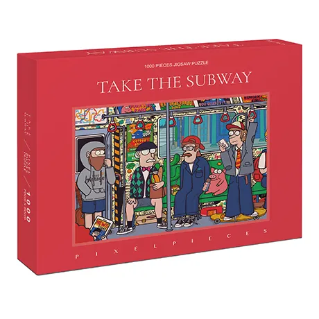 Pixel Pieces-Take The Subway 1000 Piece Puzzle