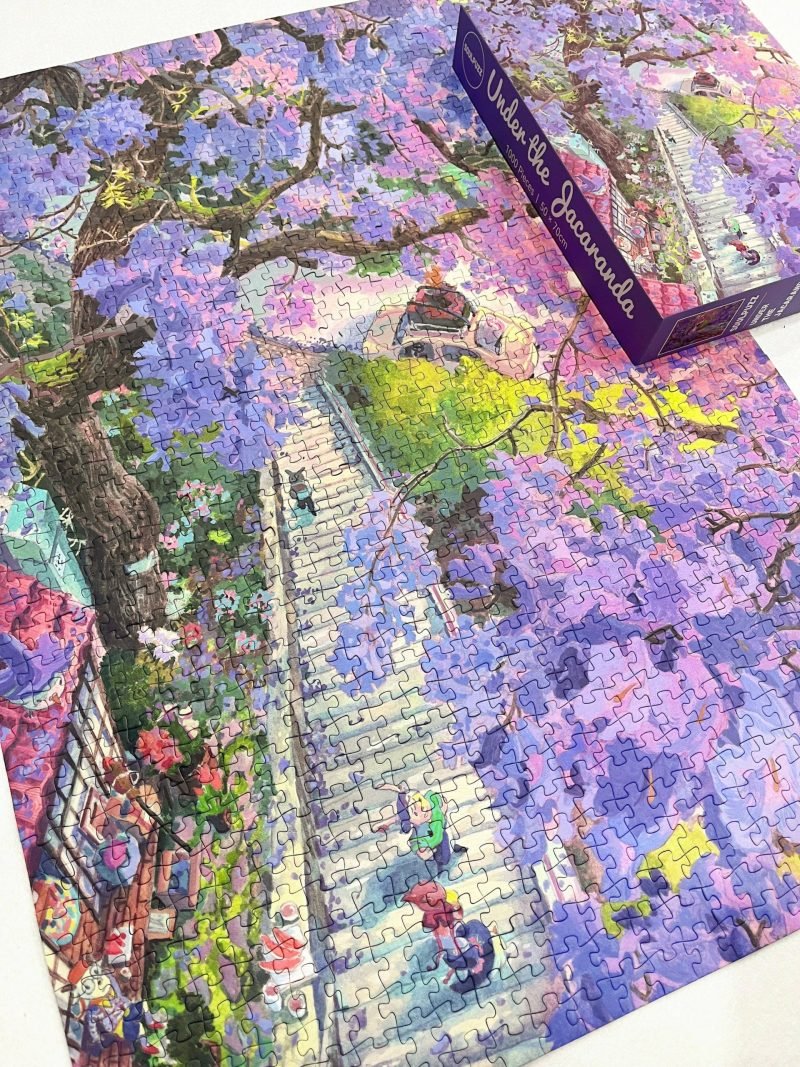 Soulpuzz-Under The Jacaranda Jigsaw Puzzle 1000pcs
