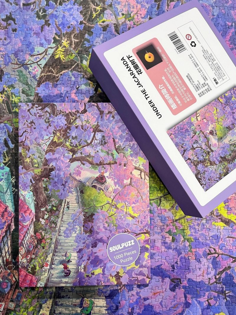 Soulpuzz-Under The Jacaranda Jigsaw Puzzle 1000pcs