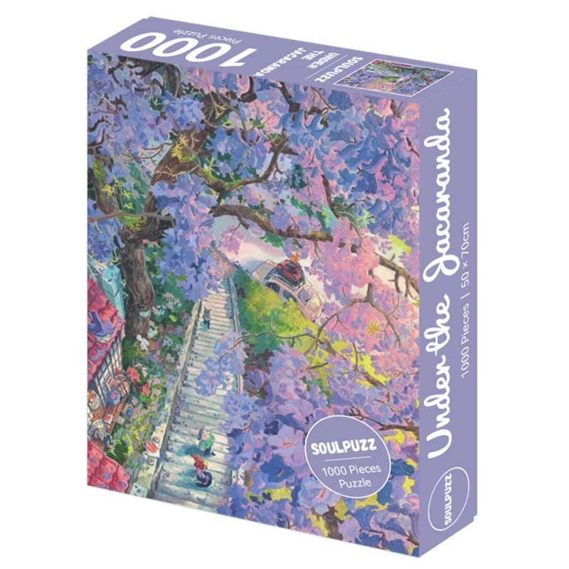 Soulpuzz-Under The Jacaranda Jigsaw Puzzle 1000pcs