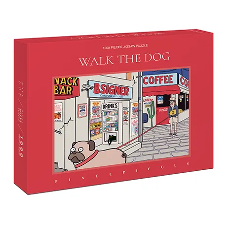 Pixel Pieces-Walk The Dog 1000 Piece Puzzle