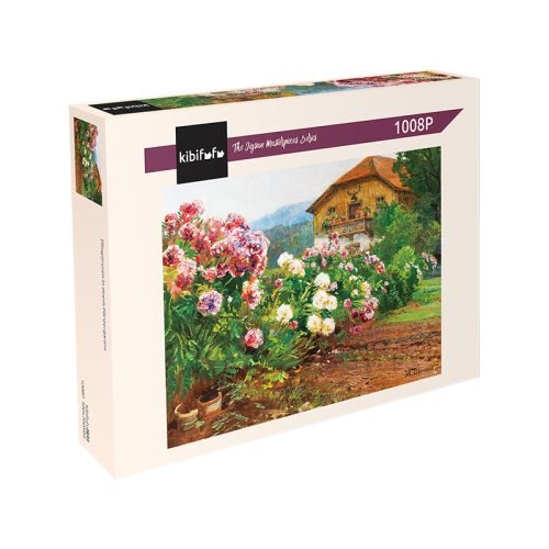 Kibifufu-Pfingstrosen in einem Förstergarten Jigsaw Puzzle 1008pcs-Hugo Darnaut