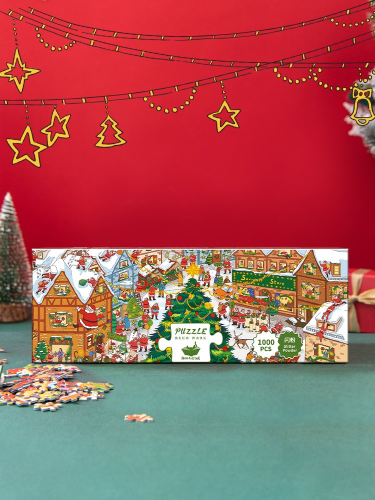 Discontinued-Momibook-Christmas 101 Santa Claus Jigsaw Puzzle 1000pcs