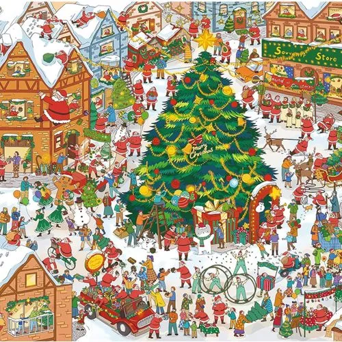 101 Santa Claus (2) Momibook-Christmas 101 Santa Claus Jigsaw Puzzle 1000pcs