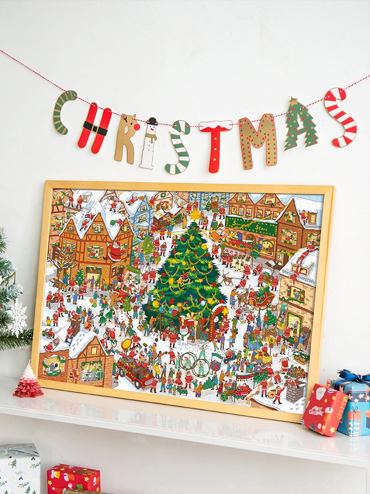 Discontinued-Momibook-Christmas 101 Santa Claus Jigsaw Puzzle 1000pcs