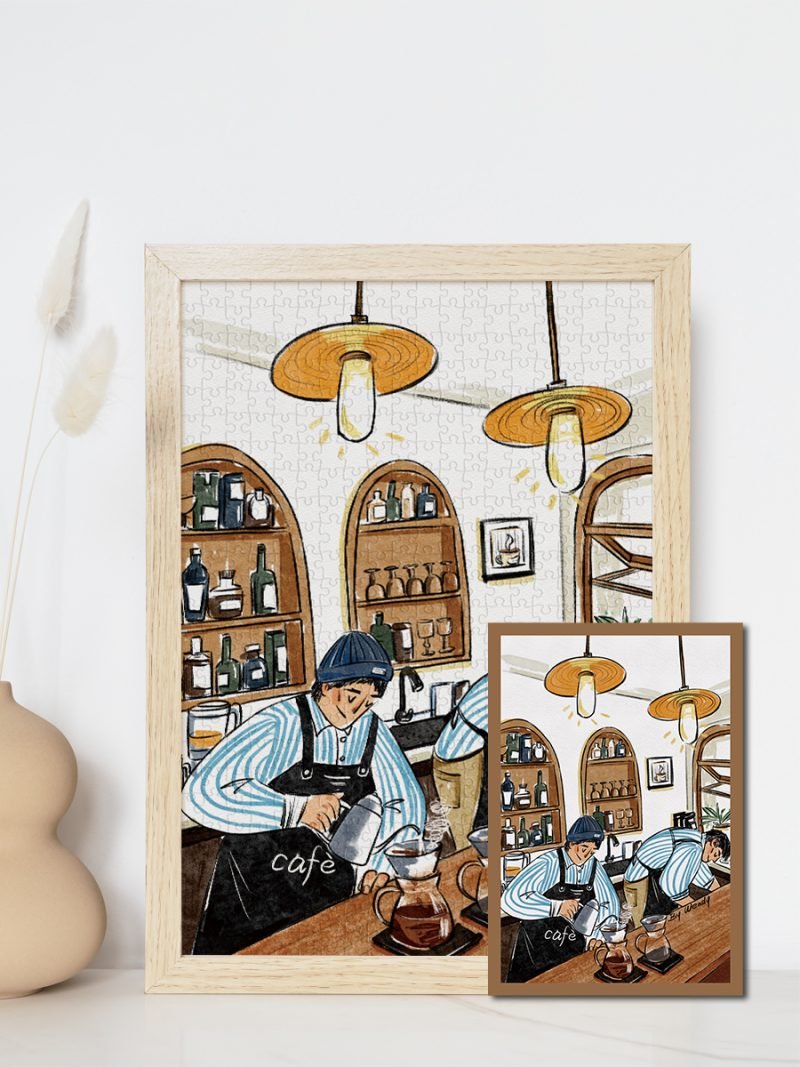 Kibifufu-Cafe Jigsaw Puzzle 500pcs