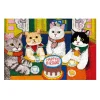 Birthday Jigsaw Puzzle 1000pcs-Momibook-Cats Celebriting Birthday