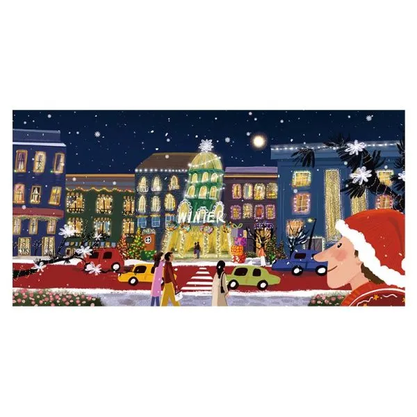 Discontinued-Momibook-Christmas Lights Jigsaw Puzzle 1000pcs(Dented corner)
