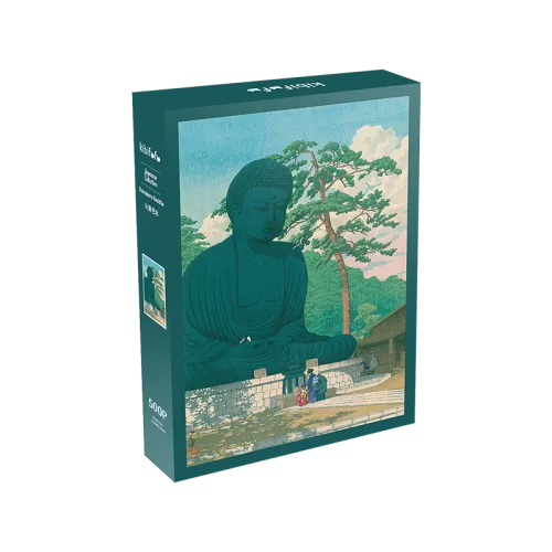 Kibifufu-Great Buddha at Kamakura Jigsaw Puzzle 500pcs-Hasui Kawase