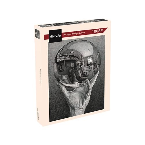 Kibifufu-Hand with Reflective Sphere Jigsaw Puzzle 1008pcs-Maurits Cornelis Escher