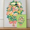 Kibifufu-Irregular Cut Jigsaw Puzzle-Green Flower 520pcs