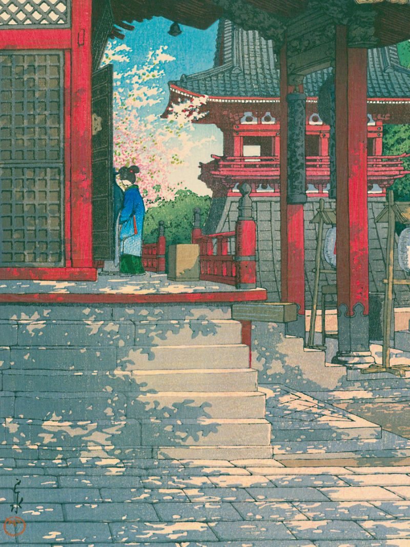 Kibifufu-Meguro Temple Jigsaw Puzzle 500pcs-Hasui Kawase
