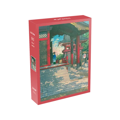 Kibifufu-Meguro Temple Jigsaw Puzzle 500pcs-Hasui Kawase