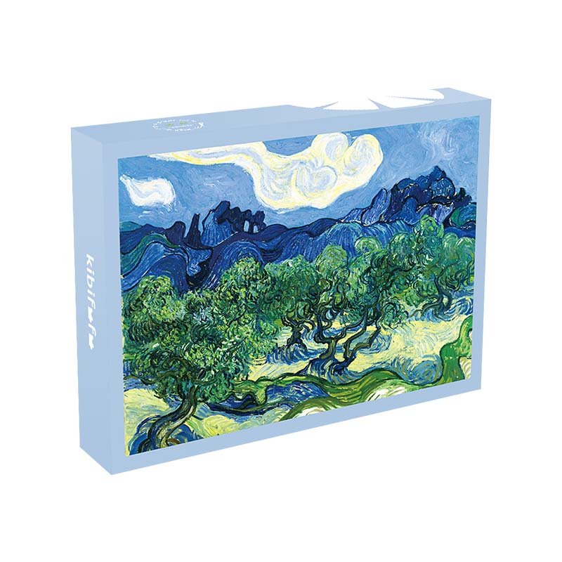 Olive Trees with the Alpilles (1) Vincent Van Gogh Jigsaw Puzzle 500pcs-Olive Trees with the Alpilles-Kibifufu