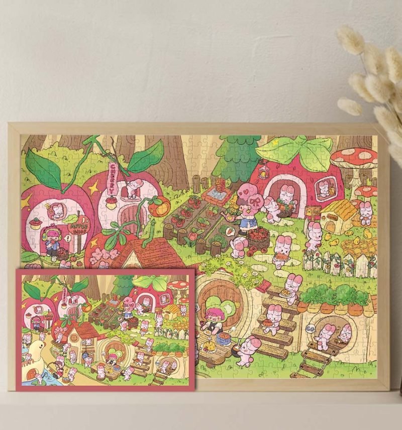 Kibifufu-Rabbit Village Jigsaw Puzzle 500pcs