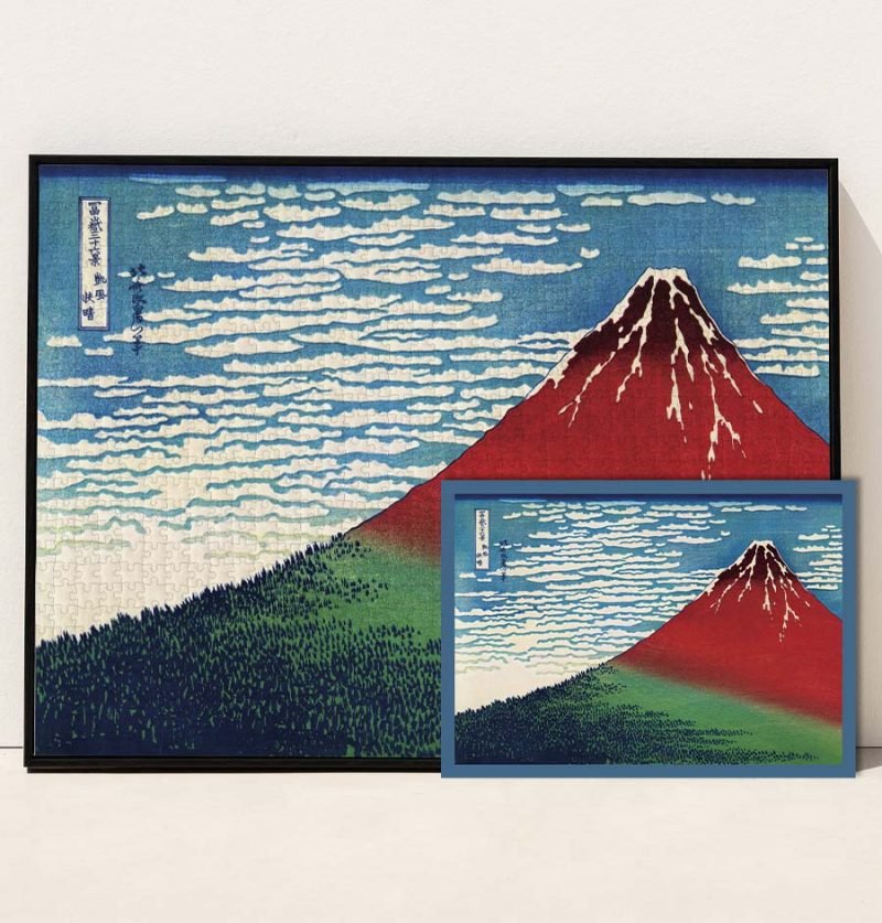 Kibifufu-Red Fuji Artwork Jigsaw Puzzle 1008pcs-Katsushika Hokusai