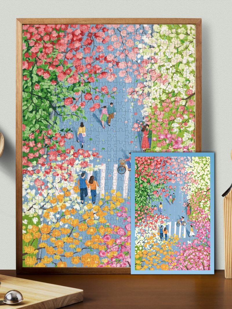 Kibifufu-Spring Flowers Jigsaw Puzzle 500pcs