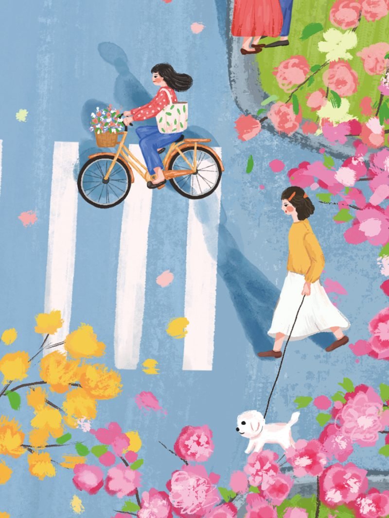 Kibifufu-Spring Flowers Jigsaw Puzzle 500pcs