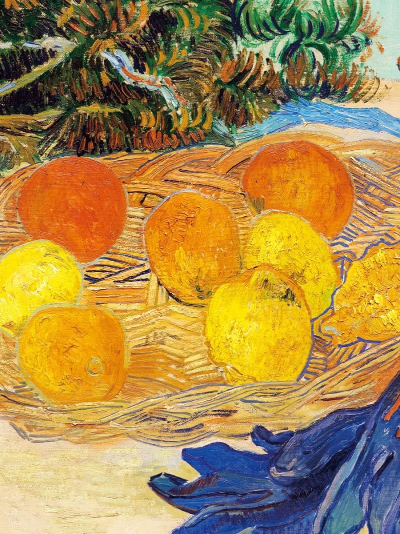 Van Gogh Puzzles-Still Life of Oranges and Lemons with Blue Gloves Jigsaw Puzzle 1008pcs-Kibifufu