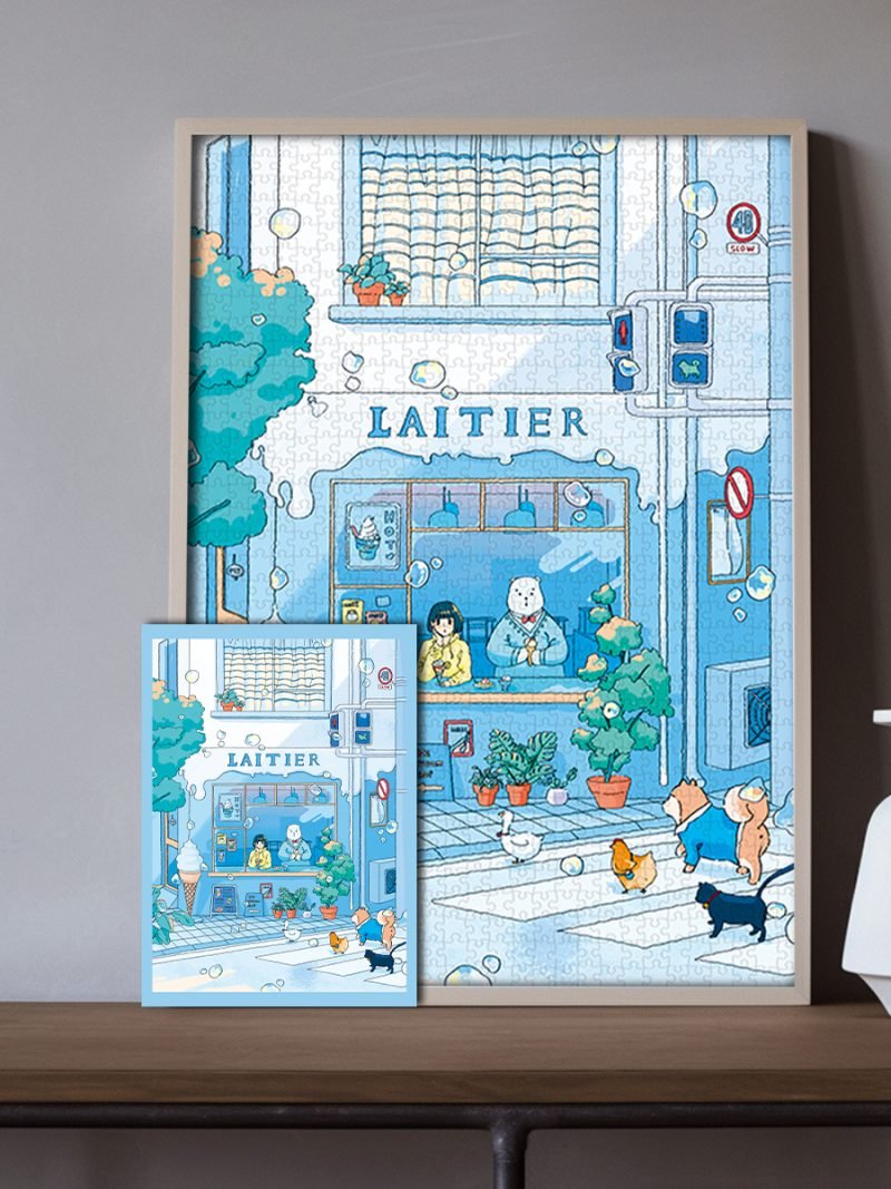 Kibifufu-Summer Ice Cream Shop Jigsaw Puzzle 1008pcs