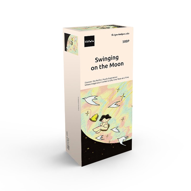 Swinging on the Moon (2) Kibifufu-Swinging On the Moon Jigsaw Puzzle 500pcs
