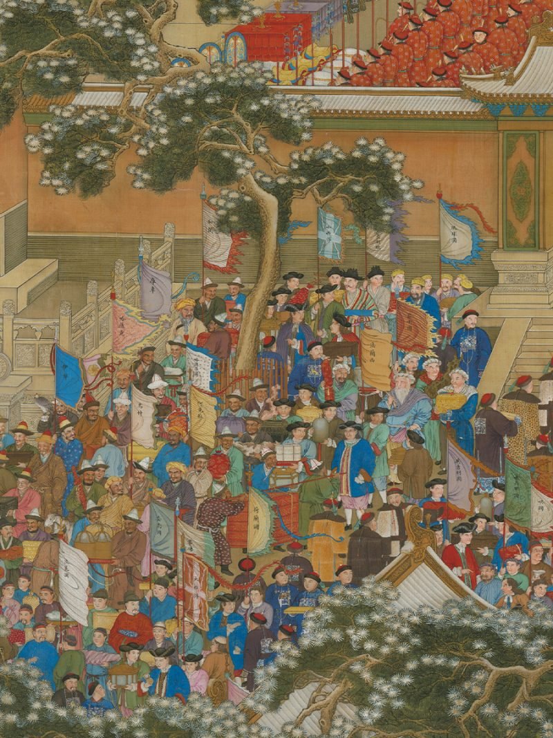 Ten Thousand Nations Coming to Pay Tribute (1) Kibifufu-Ancient Chinese Painting Ten Thousand Nations Coming to Pay Tribute Jigsaw Puzzle 1008pcs